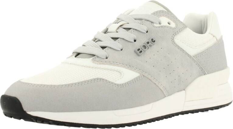 Björn Borg Zwarte Lage Sneaker R140 Grijs Heren