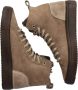 Blackstone Premium Leren Sneaker met Schapenvacht Voering Brown Dames - Thumbnail 11