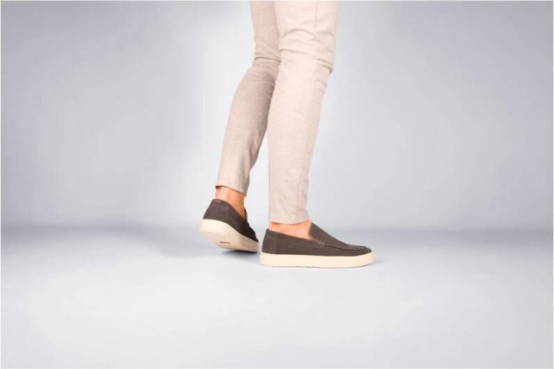 Blackstone Luxe Suède Instappers Brown Heren