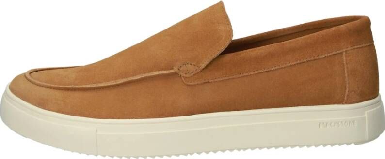 Blackstone Luxe Suède Instappers Brown Heren