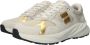 Blackstone FLINT MARVEL DL275 Artic Wolf Gold Runner Sneaker Dames Beige - Thumbnail 4