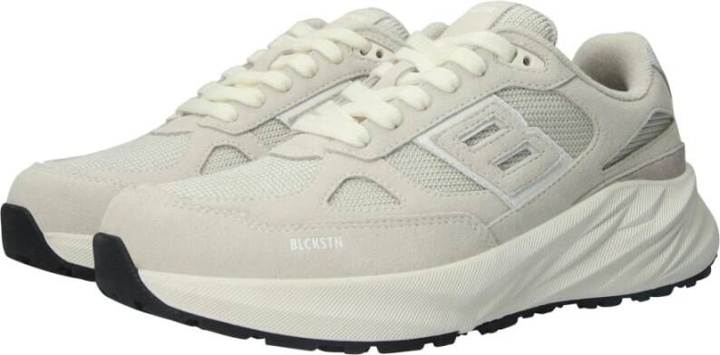 Blackstone Flint Moss Light Grey Runner Sneaker Gray Dames