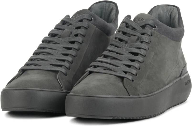 Blackstone Grijze Nubuck Sneakers