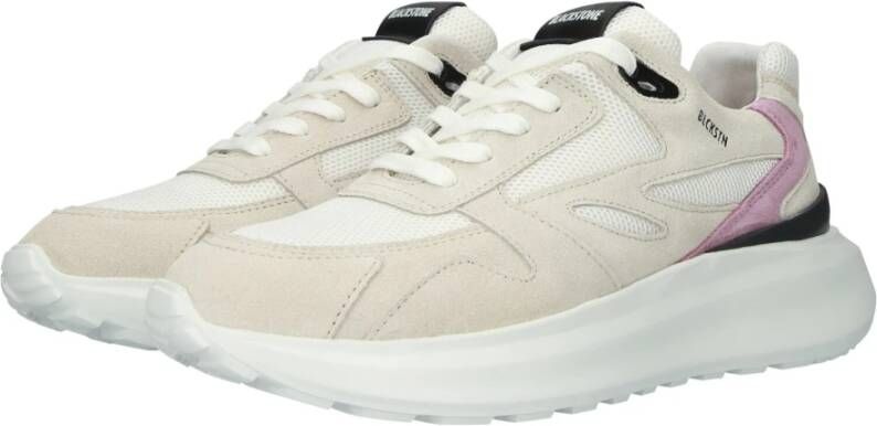 Blackstone Madison Lamb Orchid Chunky sneaker Beige Dames