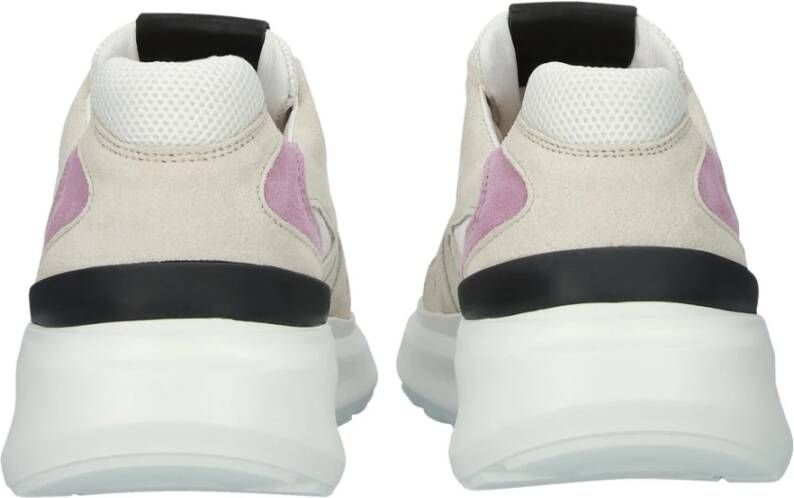 Blackstone Madison Lamb Orchid Chunky sneaker Beige Dames