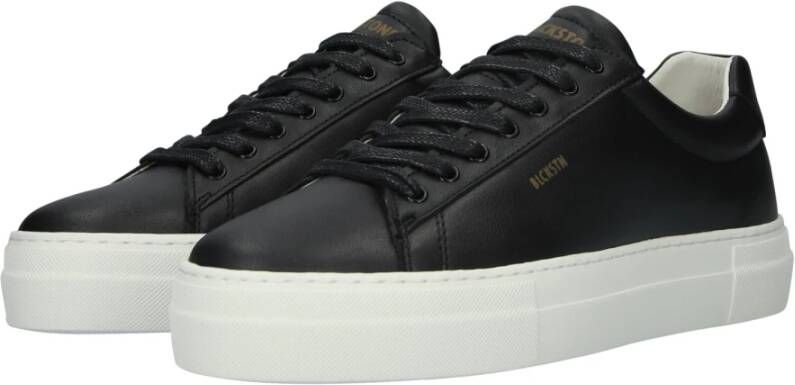 Blackstone Zwarte Vegan Lage Sneaker Black Dames
