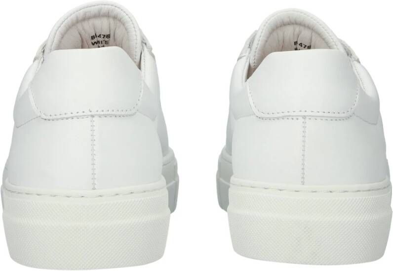 Blackstone Witte Leren Sneaker White Dames