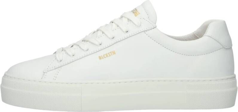 Blackstone Witte Leren Sneaker White Dames