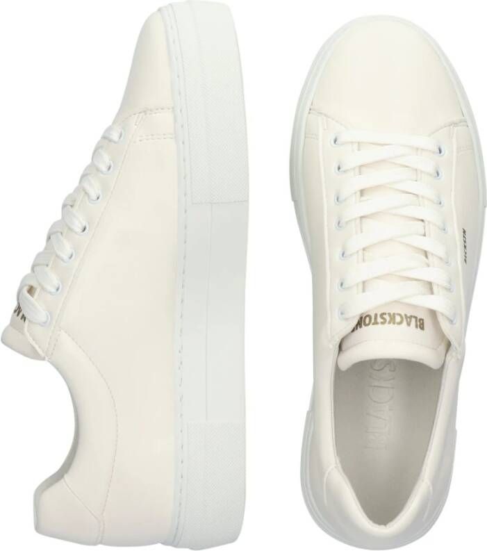 Blackstone Witte Vegan Lage Sneaker White Dames