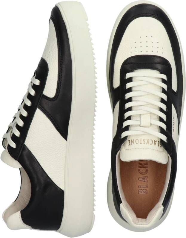 Blackstone Marly White-black Sneaker (low) Black Dames