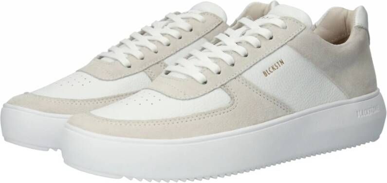 Blackstone Marly White Blanc Sneaker (low) Beige Dames
