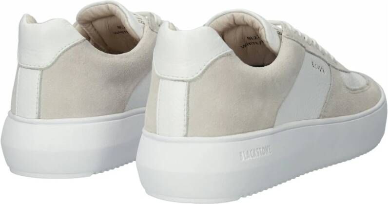 Blackstone Marly White Blanc Sneaker (low) Beige Dames