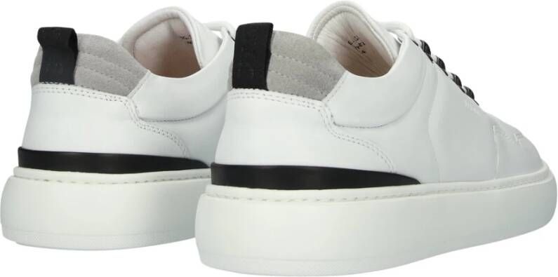Blackstone Witte Sneaker Lage Stijl White Heren
