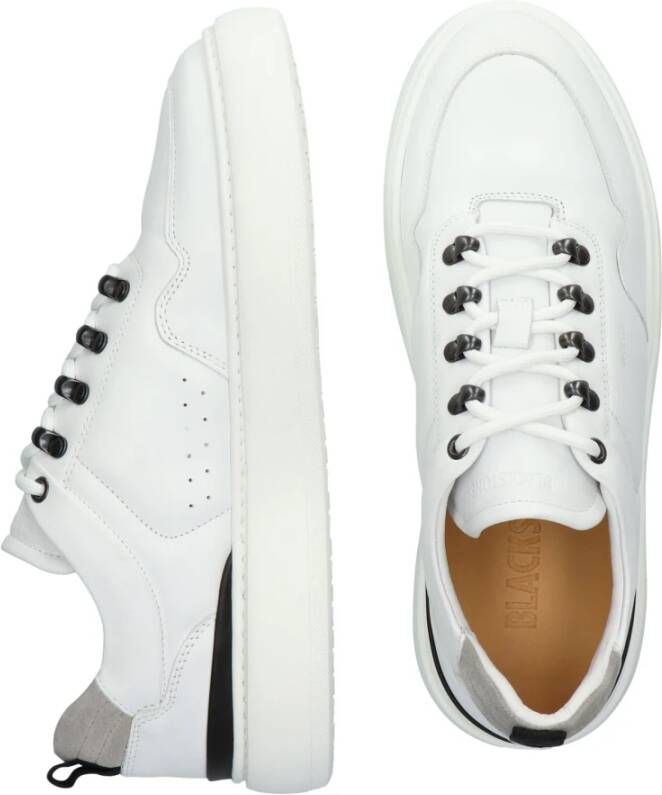 Blackstone Witte Sneaker Lage Stijl White Heren