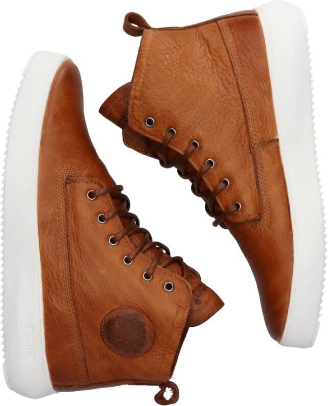 Blackstone Premium Leren High-Top Sneaker