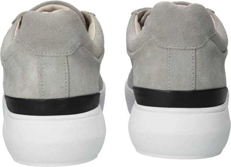 Blackstone Luxe Suede Mid-Top Sneaker Gray Heren