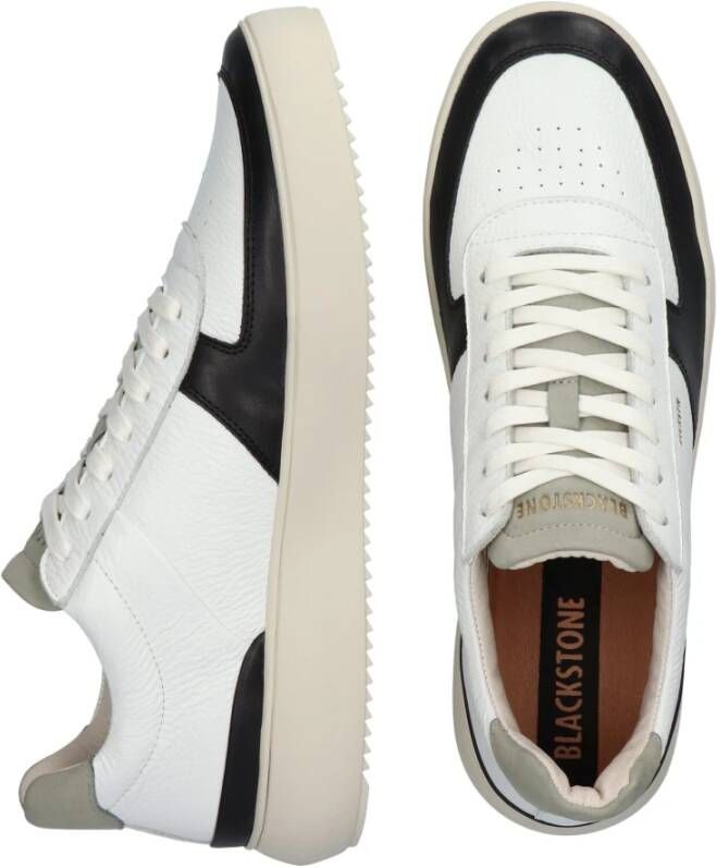 Blackstone Radley White-black Sneaker (mid) White Heren