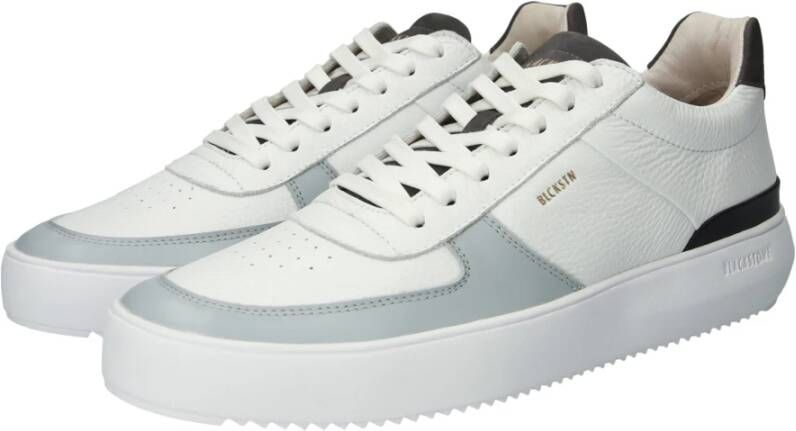 Blackstone Wit Grijs Sneaker Mid Stijl White Heren