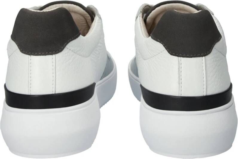 Blackstone Wit Grijs Sneaker Mid Stijl White Heren