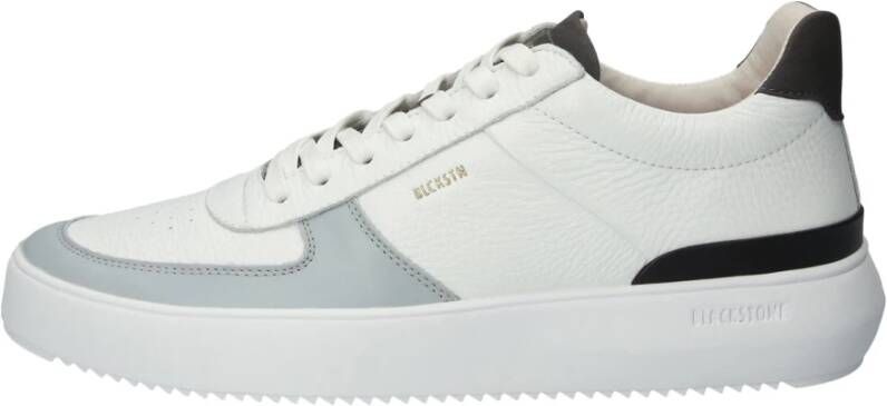 Blackstone Wit Grijs Sneaker Mid Stijl White Heren