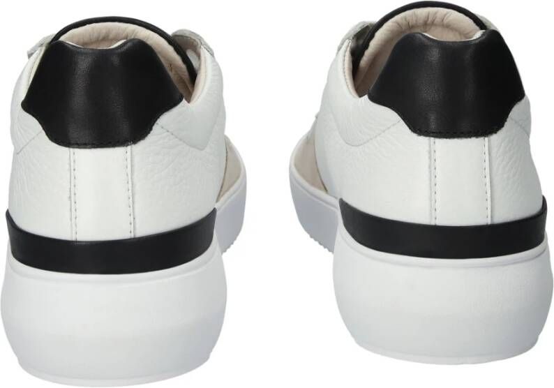 Blackstone Witte Zand Mid-Top Sneaker White Heren