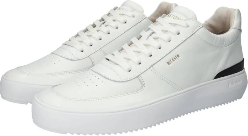 Blackstone Witte Mid Sneaker voor Mannen White Heren