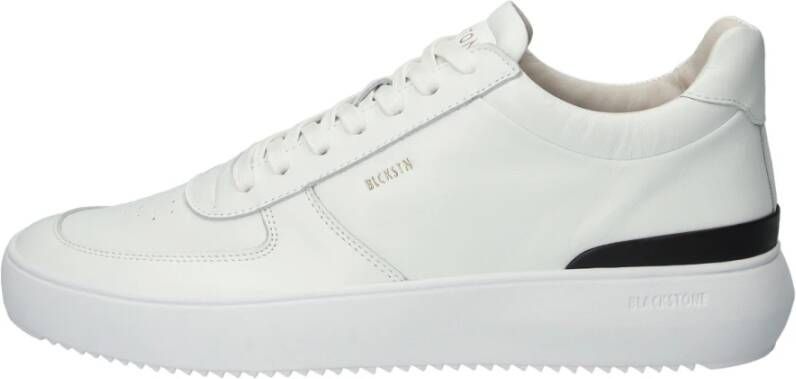 Blackstone Witte Mid Sneaker voor Mannen White Heren