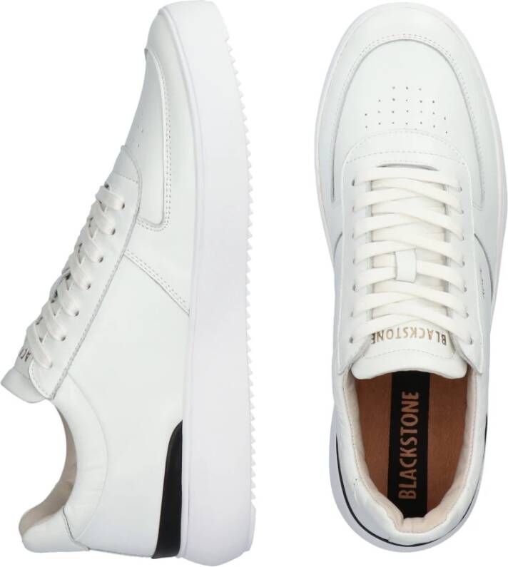 Blackstone Witte Mid Sneaker voor Mannen White Heren