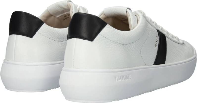 Blackstone Wit-zwarte Sneaker Laag Model White Heren