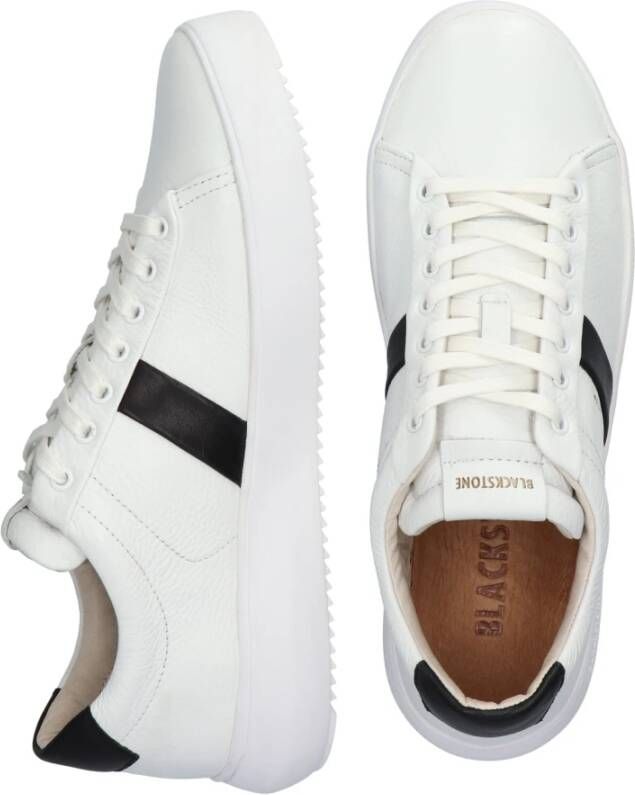 Blackstone Wit-zwarte Sneaker Laag Model White Heren