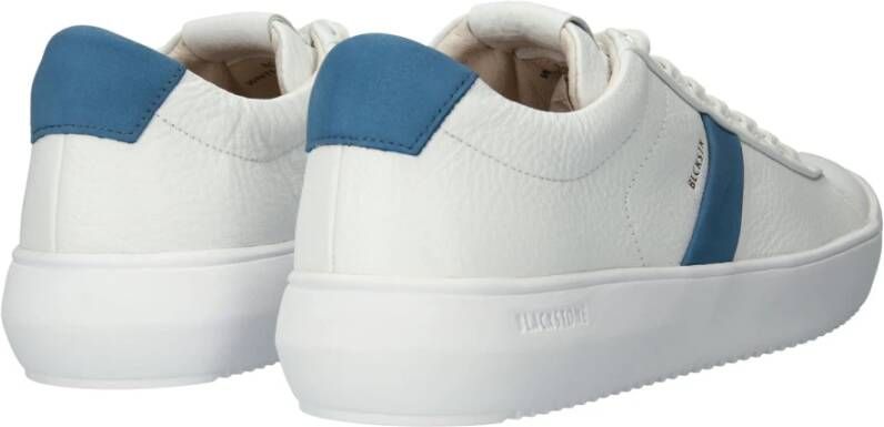 Blackstone Wit Blauw As Sneaker White Heren