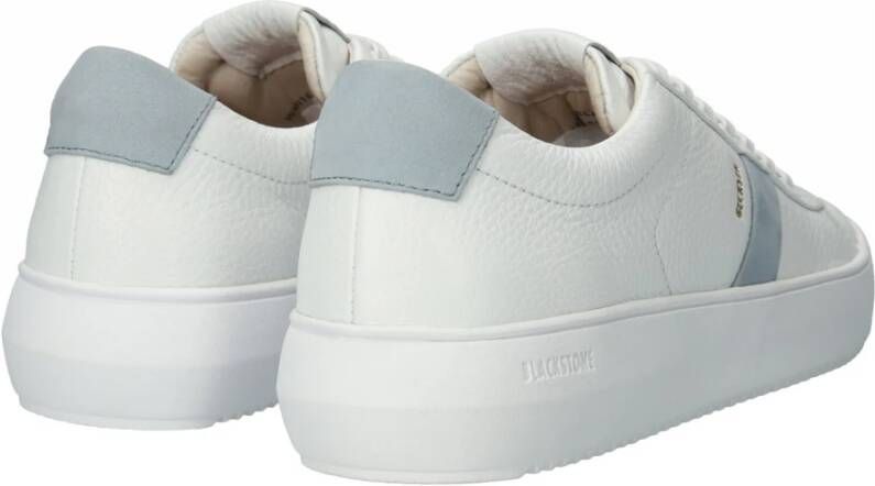 Blackstone Blauw Wit Sneaker Lage Top White Dames