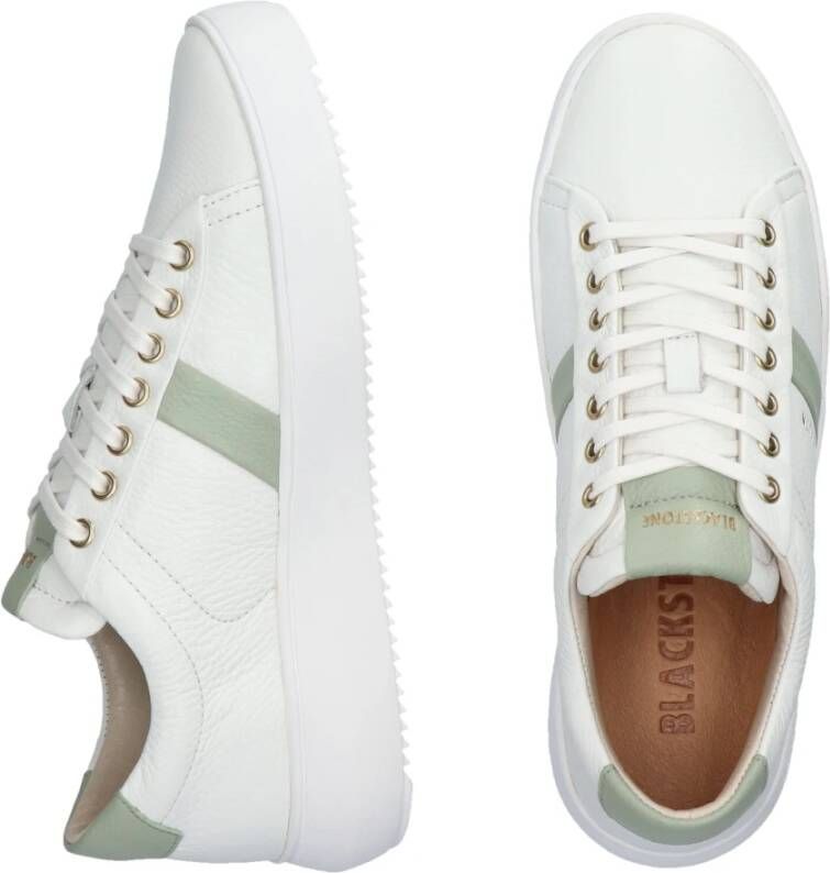 Blackstone Wit-Reseda Sneaker White Dames