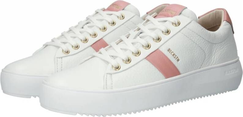 Blackstone Wit-roze Dawn Sneaker White Dames