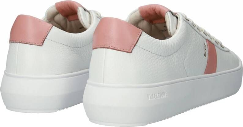 Blackstone Wit-roze Dawn Sneaker White Dames