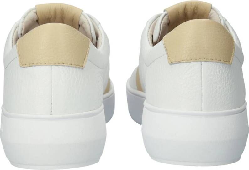 Blackstone Witte Sojaboon Sneaker White Dames