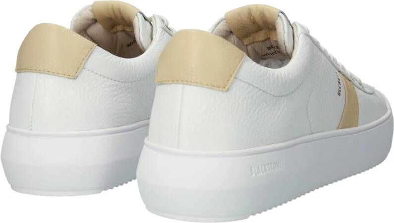 Blackstone Witte Sojaboon Sneaker White Dames