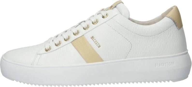 Blackstone Witte Sojaboon Sneaker White Dames