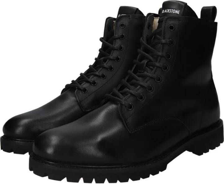 Blackstone Schapenvacht Gevoerde Leren Laarzen Black Heren