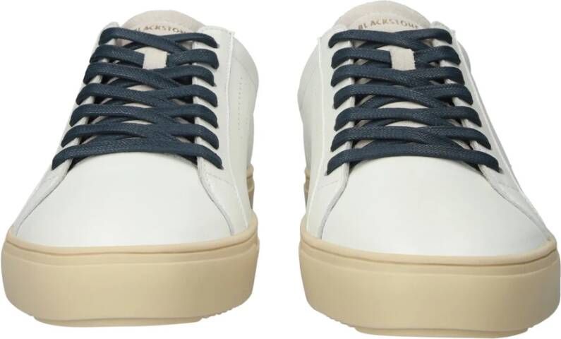 Blackstone Slate Roscoe Perf White Blue Sneaker (low) White Heren