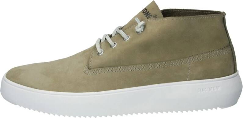 Blackstone Olijf Sneaker Mid-Top Stijlvolle Keuze Green Heren