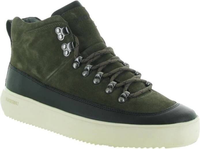 Blackstone Stijlvolle zwarte schoenen Green Heren
