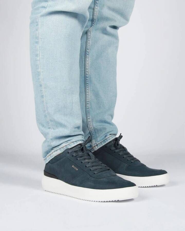Blackstone Stijlvolle Zwarte Sneakers Blue Heren