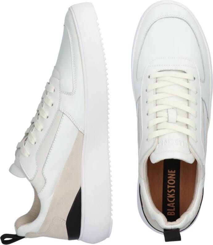 Blackstone Witte Sneaker Mid-Top White Heren