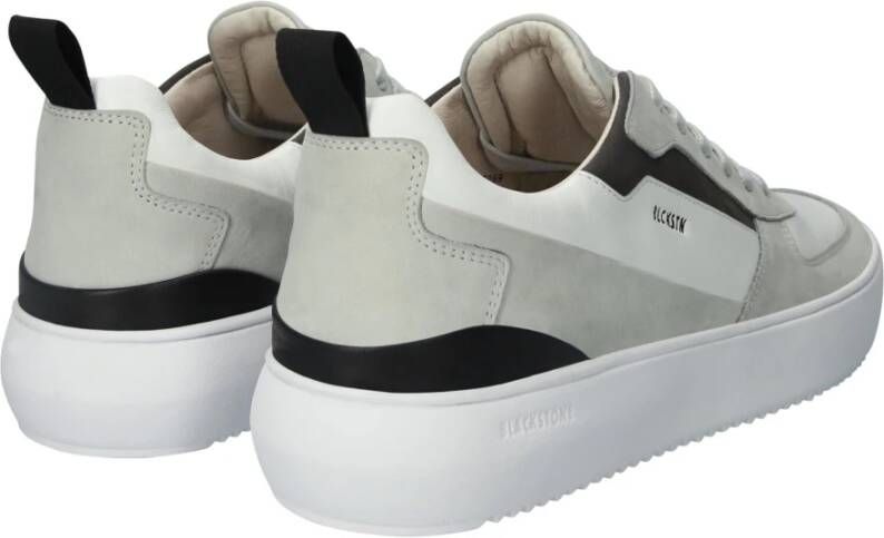 Blackstone Wit Grijs Sneaker Mid Stijl Multicolor Heren