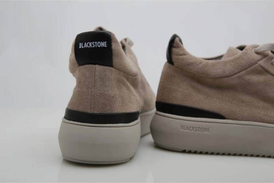 Blackstone Weathered Teak Suède Sneaker Brown Heren