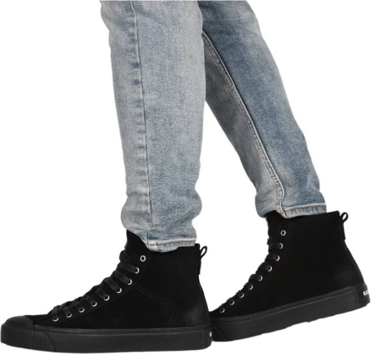 Blackstone Wg62 Black High Sneaker Zwart Heren