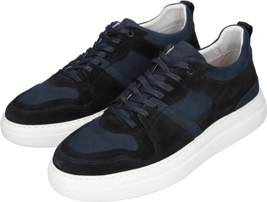 Blackstone Wg70 Navy Lage Sneaker Blauw Heren