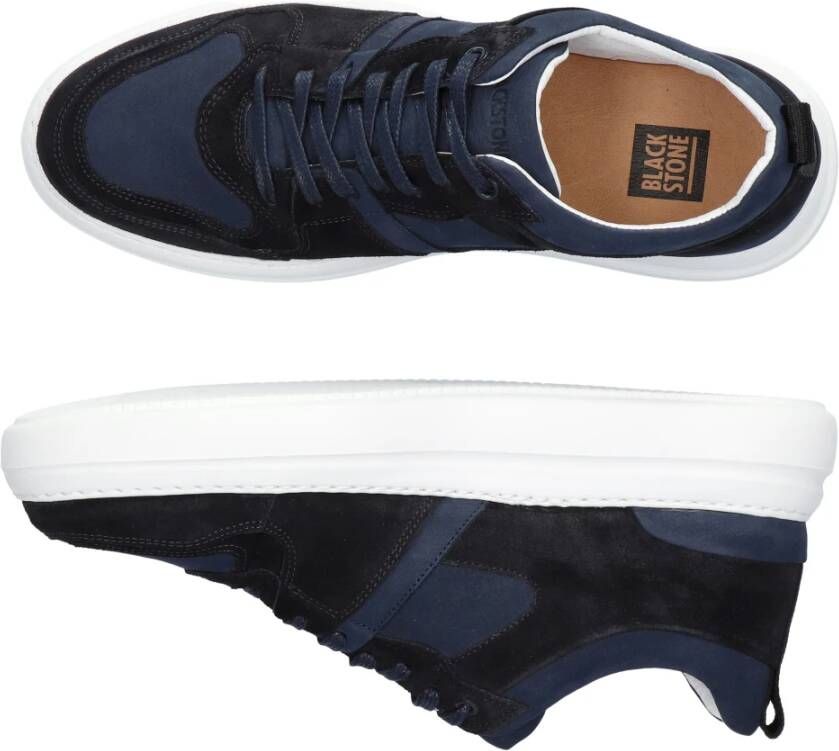 Blackstone Wg70 Navy Lage Sneaker Blauw Heren