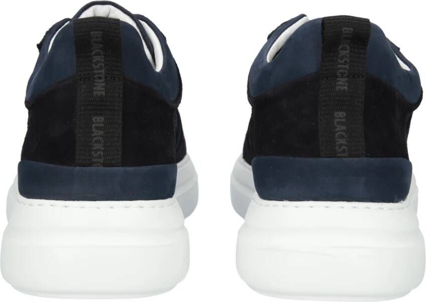 Blackstone Wg70 Navy Lage Sneaker Blauw Heren